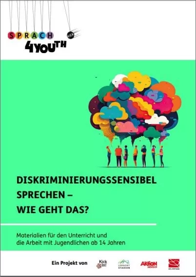 Titelseite des Unterrichtsmaterials "Diskriminierungssensibel sprechen - wie geht das?"