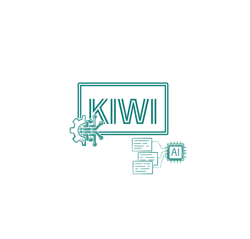 Das Logo von KIWI: KI-unterstützte Wirkungsmessung für Inklusionsunternehmen der Organisation Bundesarbeitsgemeinschaft Inklusionsfirmen e.V.