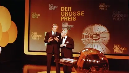 Wim Thoelke und Georg Thomalla in der Sendung "Der große Preis".