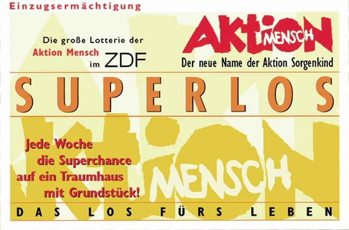 Das Superlos der Aktion Mensch aus dem Jahr 1996.