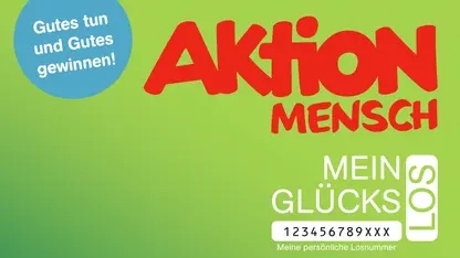 Ein Glückslos der Aktion Mensch.