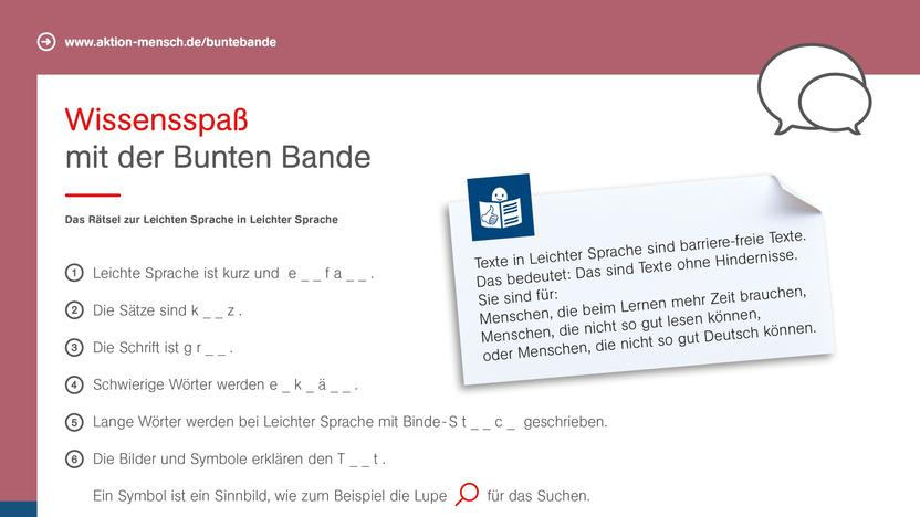 Arbeitsblatt "Was ist Leichte Sprache?"