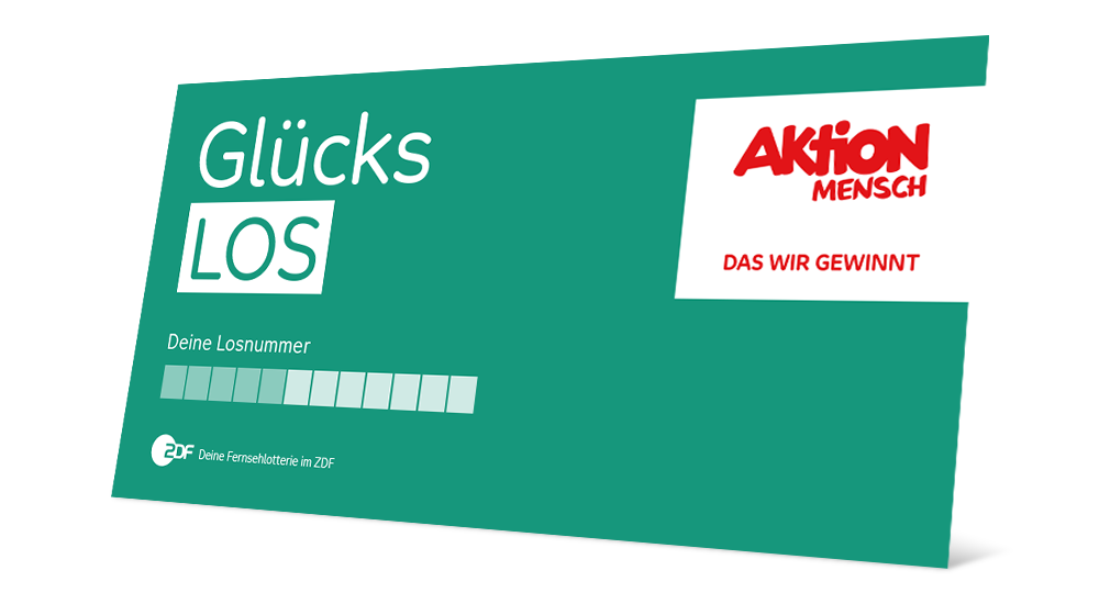 Ein Glückslos der Aktion Mensch