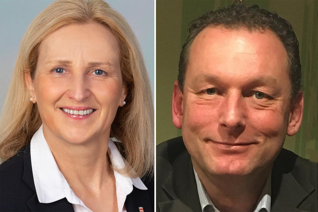 Eine Collage der Porträtfotos von Meike Moog-Steffens und Rolf Weinreich.