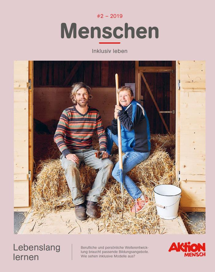 Cover des Magazins "Menschen. Inklusiv leben", Ausgabe 2/2019.