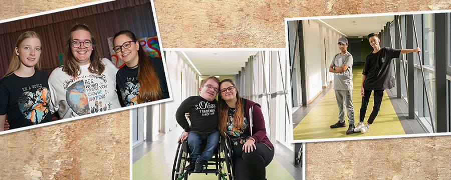 Eine Collage mit Bildern der Jugendlichen, die verschiedenen Projekte gestartet haben.