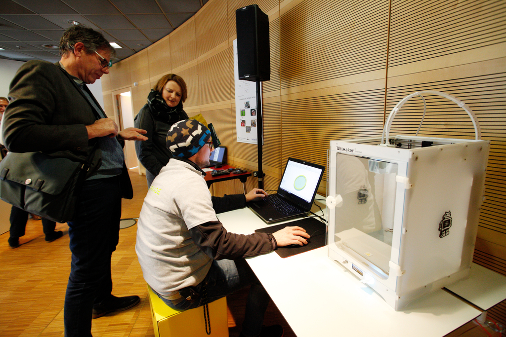 Vorführung des 3D Druckers