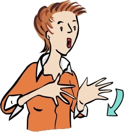 Gebärdensprachdolmetscherin