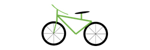 grünes Fahrrad