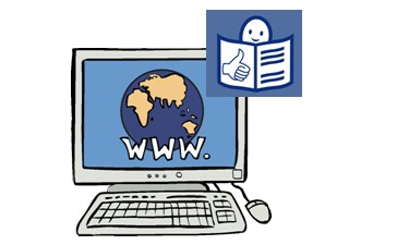 Computer und das Symbol für Leichte Sprache