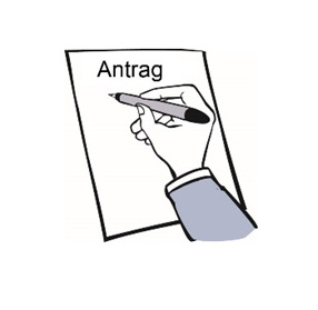 schreibende Hand
