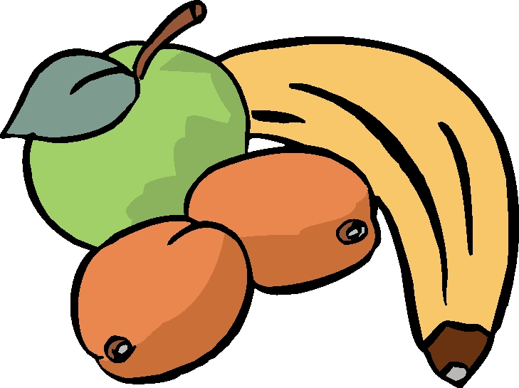 Apfel, KIwi und Banane