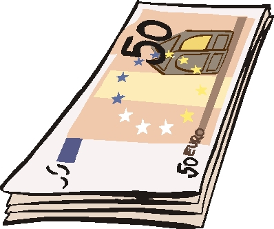 ein Stapel 50Euro- Geldscheine