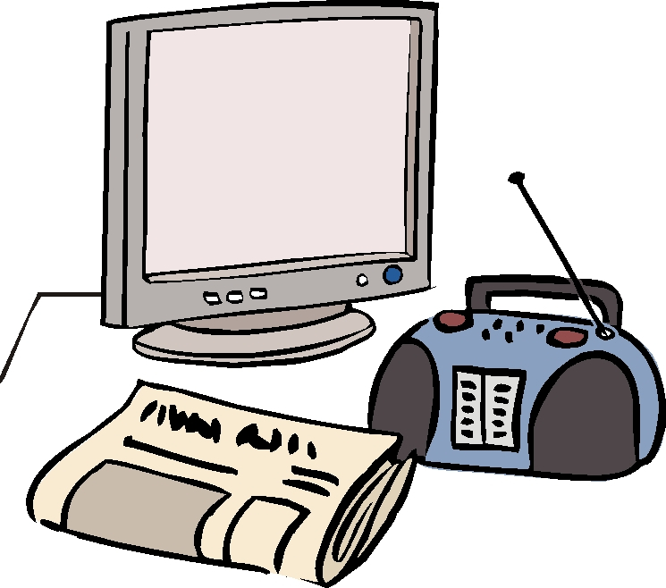 Fernseher, Radio, Zeitung