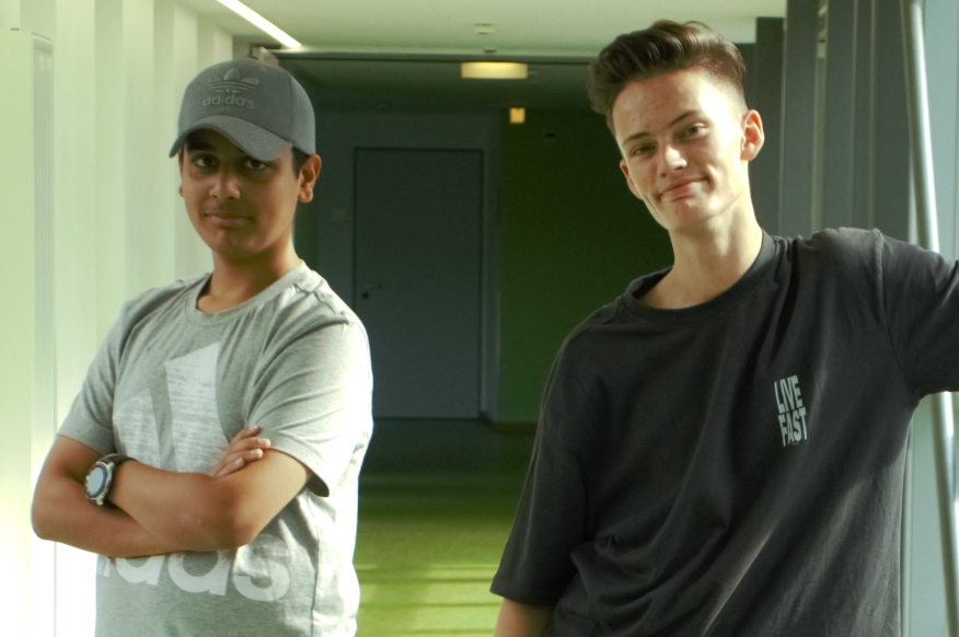 Zwei engagierte Jugendliche.