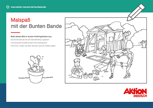 Bild einer Malvorlage.