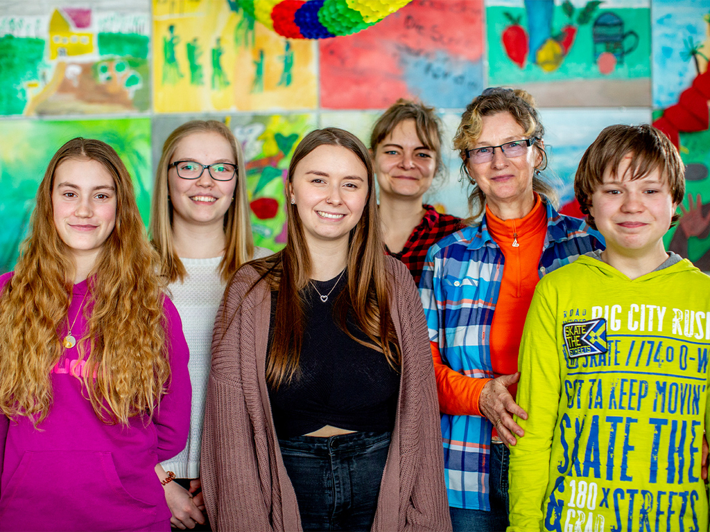 Gruppenfoto der Projektteilnehmer*innen.