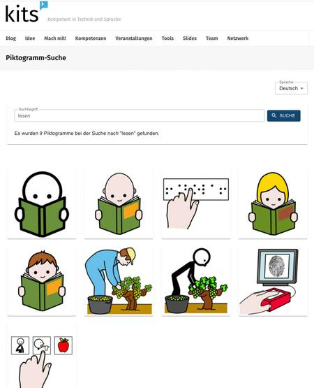 Abbildung des Programms "kits - Kompetent in Technik und Sprache"