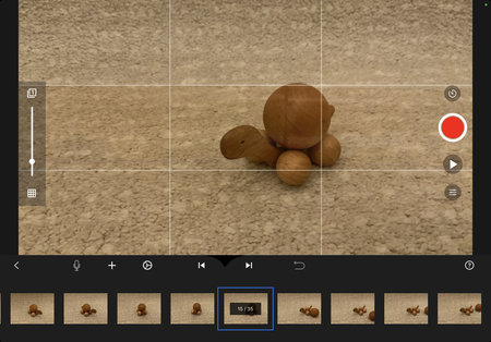 Screenshot der App "Stop Motion"