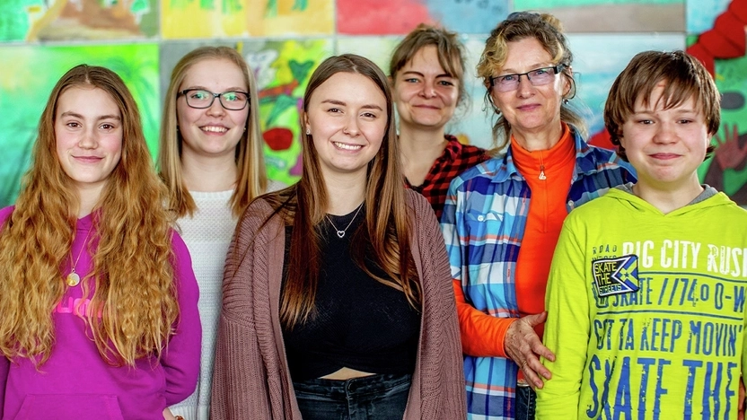 Gruppenfoto der Projektteilnehmer*innen.