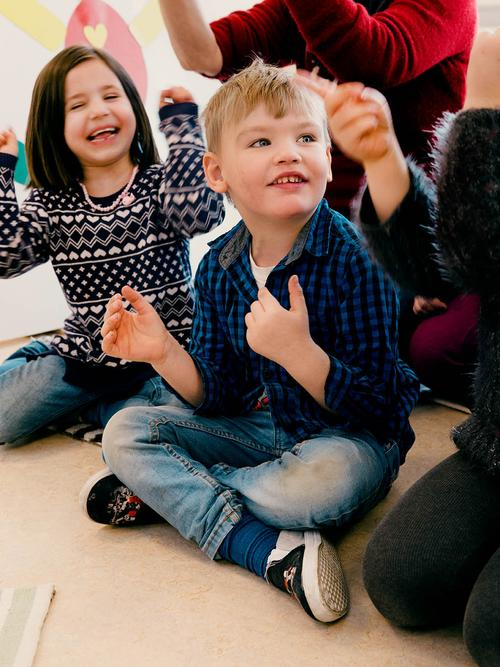 Kinder im inklusiven Kita-Projekt Fred in Gütersloh