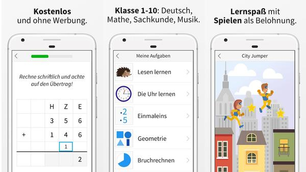 Mehrere Ansichten von der Anton-App.
