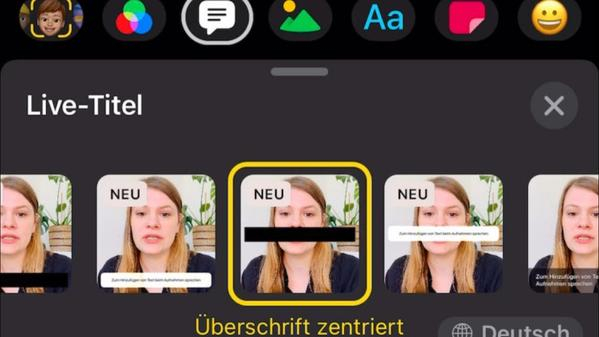 Screenshot der App Clips