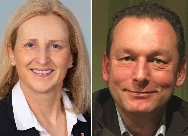 Eine Collage der Porträtfotos von Meike Moog-Steffens und Rolf Weinreich.