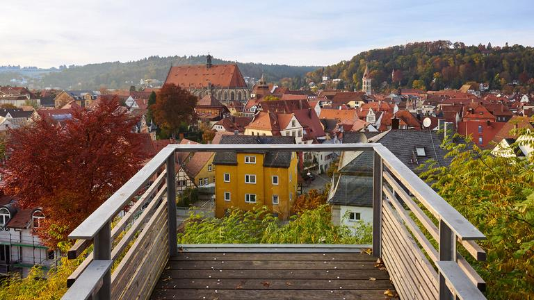 Balkonblick auf Schwaebisch Gmuend