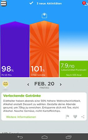 Eine bunte Handygrafik mit Daten und Verhaltenstipps